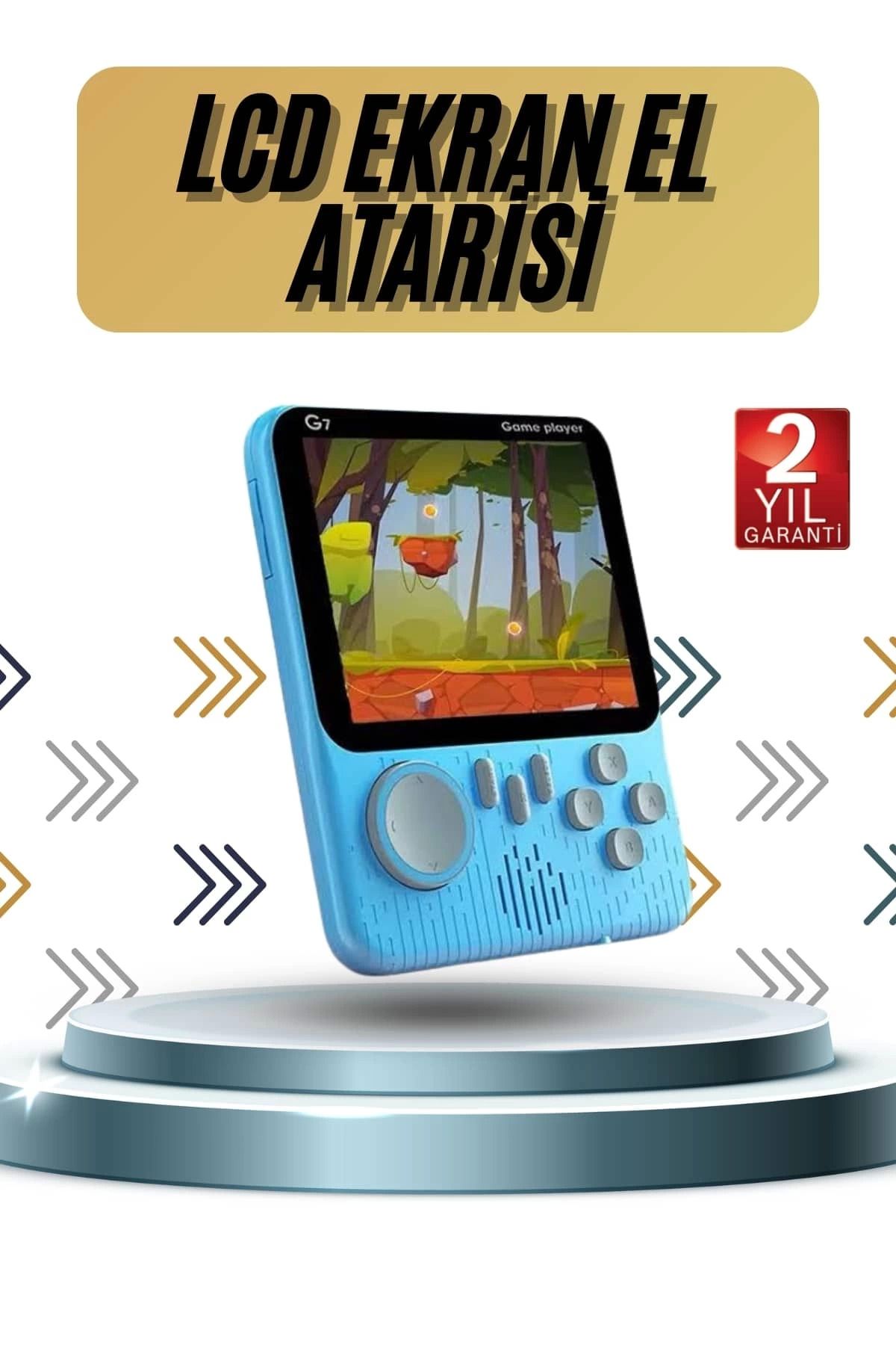 Heez 3.5 İnç Mini Atari Taşınabilir Oyun Konsolu 666 Adet Retro Oyun