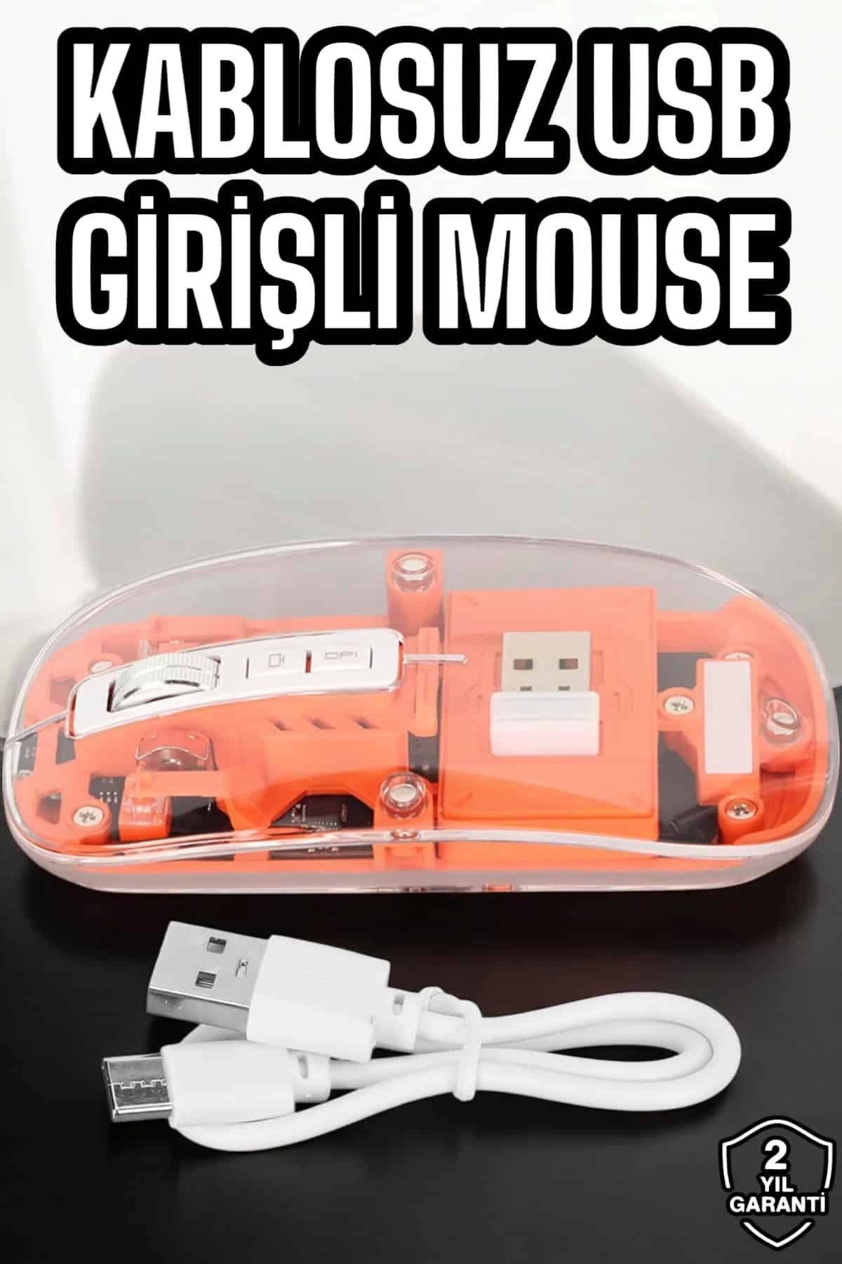ÖYKÜ VE YİĞİT Fare Mouse Çift Modlu Kablosuz Bağlantılı 2.4GHz Destekli
