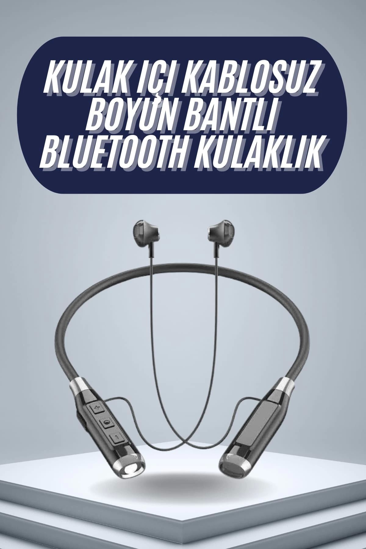 MELFSHOP 120 Saat Bluetooth Kulaklık Kablolu Boyun Askılı SD Kart Girişli ANC Özellikli