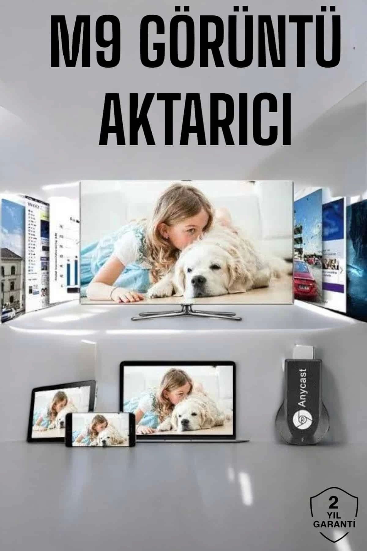 Heez M9 Plus Kablosuz Görüntü+Ses Aktarıcı HDMI TV