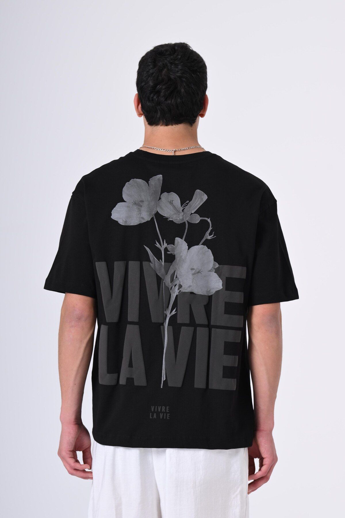 Nyctophilia Wear Yazı Detaylı, Özel Tasarım Desenli, Kabartma Baskılı Oversize T-Shirt