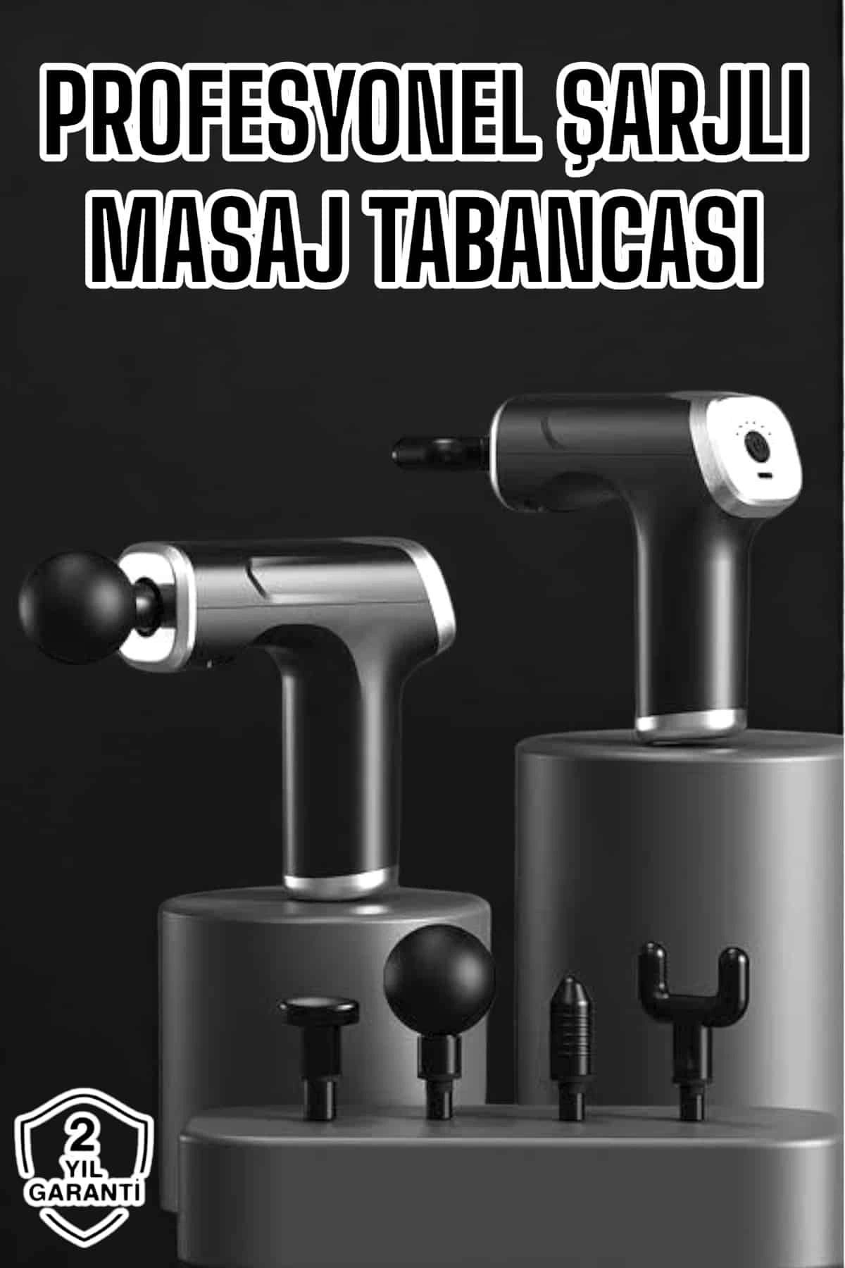 Heez Masaj Aleti Masaj Tabancası Darbeli Şarjlı Kas Ve Vücut Ağrıları İçin