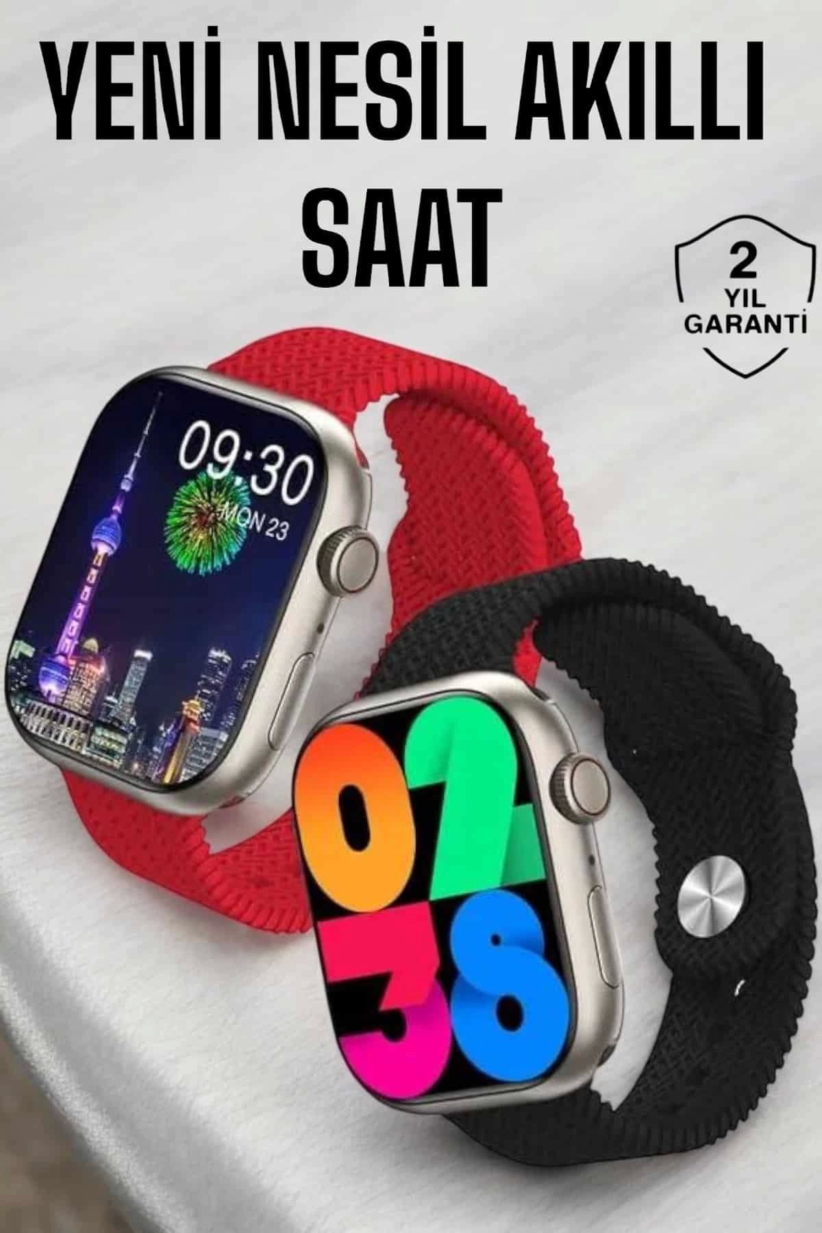 MELFSHOP Akıllı Saat Tema Değiştirme Uyku ve Sağlık Takibi Bluetooth Bağlantılı