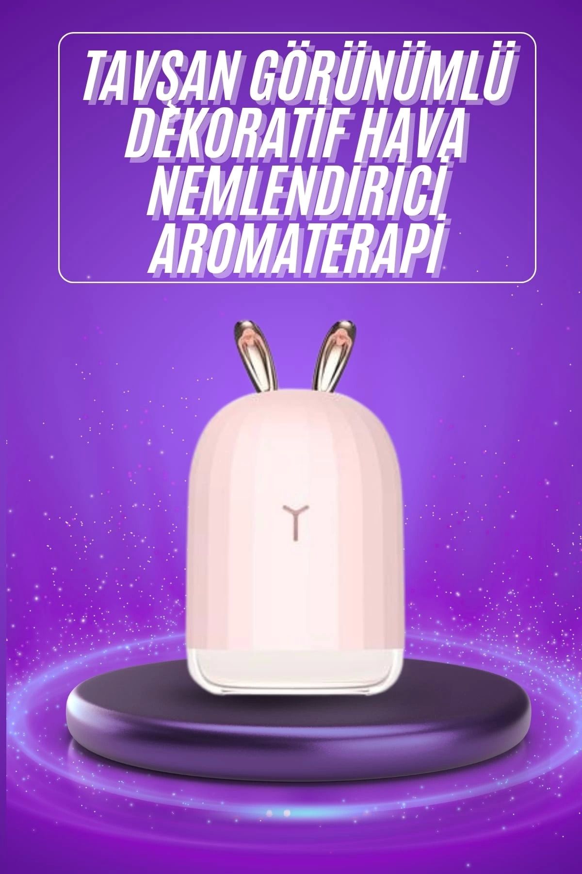 MT29 GİYİM Aromaterapi Hava Nemlendirici Dekoratif USB Şarjlı Tavşan Nemlendirici
