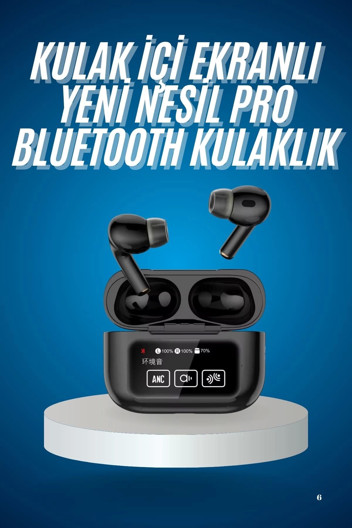 Heez 2025 Model Bluetooth Kulaklık Dokunmatik Ekran Yüksek Ses Kalitesi