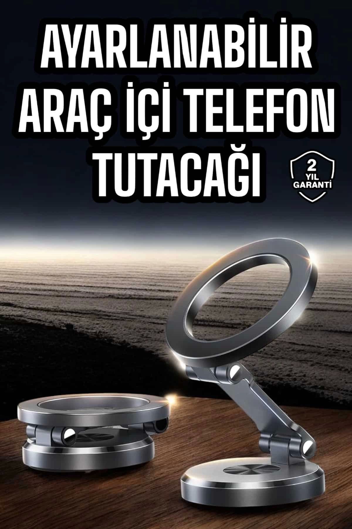 Heez Araç İçi Telefon Tutacağı Manyetik Tasarım Ayarlanabilir