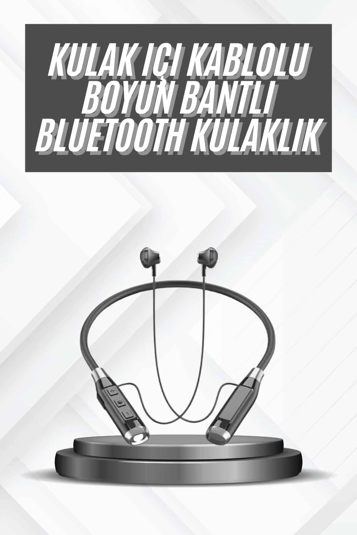 MELFSHOP Bluetooth Kulaklık 120 Saat Kullanım Süresi Boyun Askılı Bluetooth Kablosuz Kulaklık