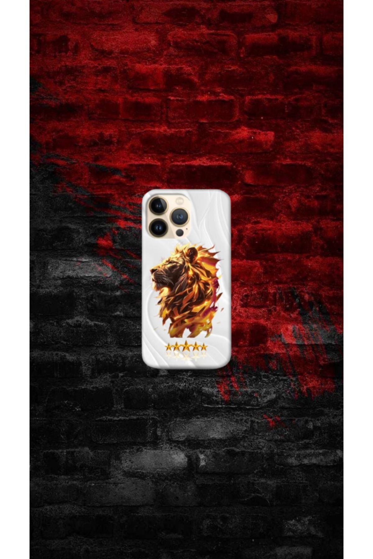 cover shopp Aslan Desenli Kılıf Tasarımı-3 IP 15 Pro