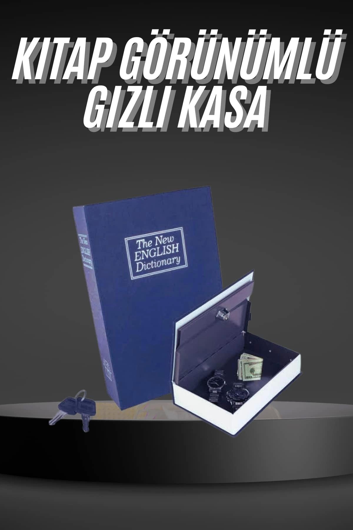 MT29 GİYİM Kilitli Gizli Kasa Sözlük Kumbara Kitap Sözlük Görünümlü 18cm
