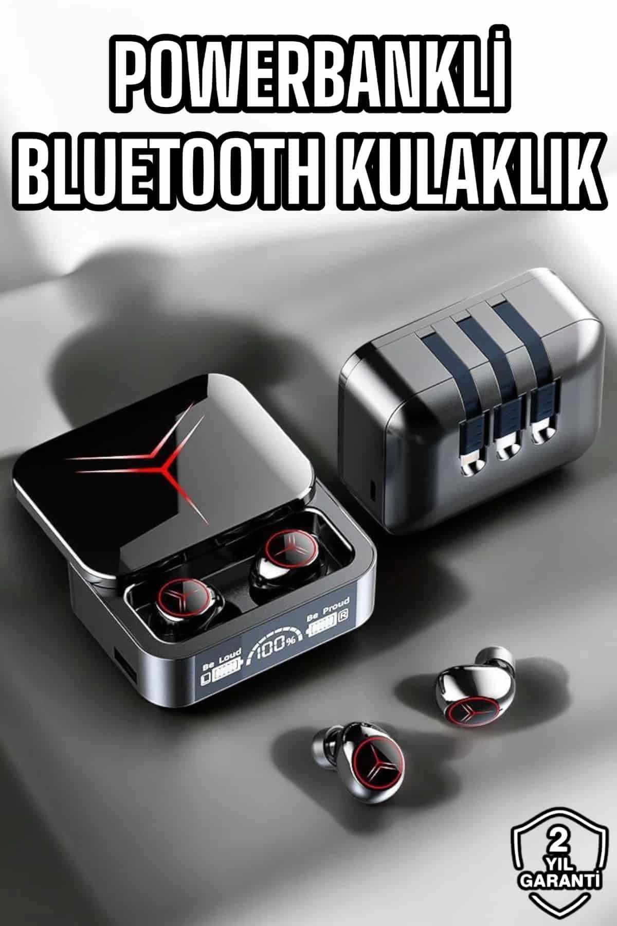 Heez Yeni Nesil Powerbankli Bluetooth Bağlantılı Kablosuz Kulaklık