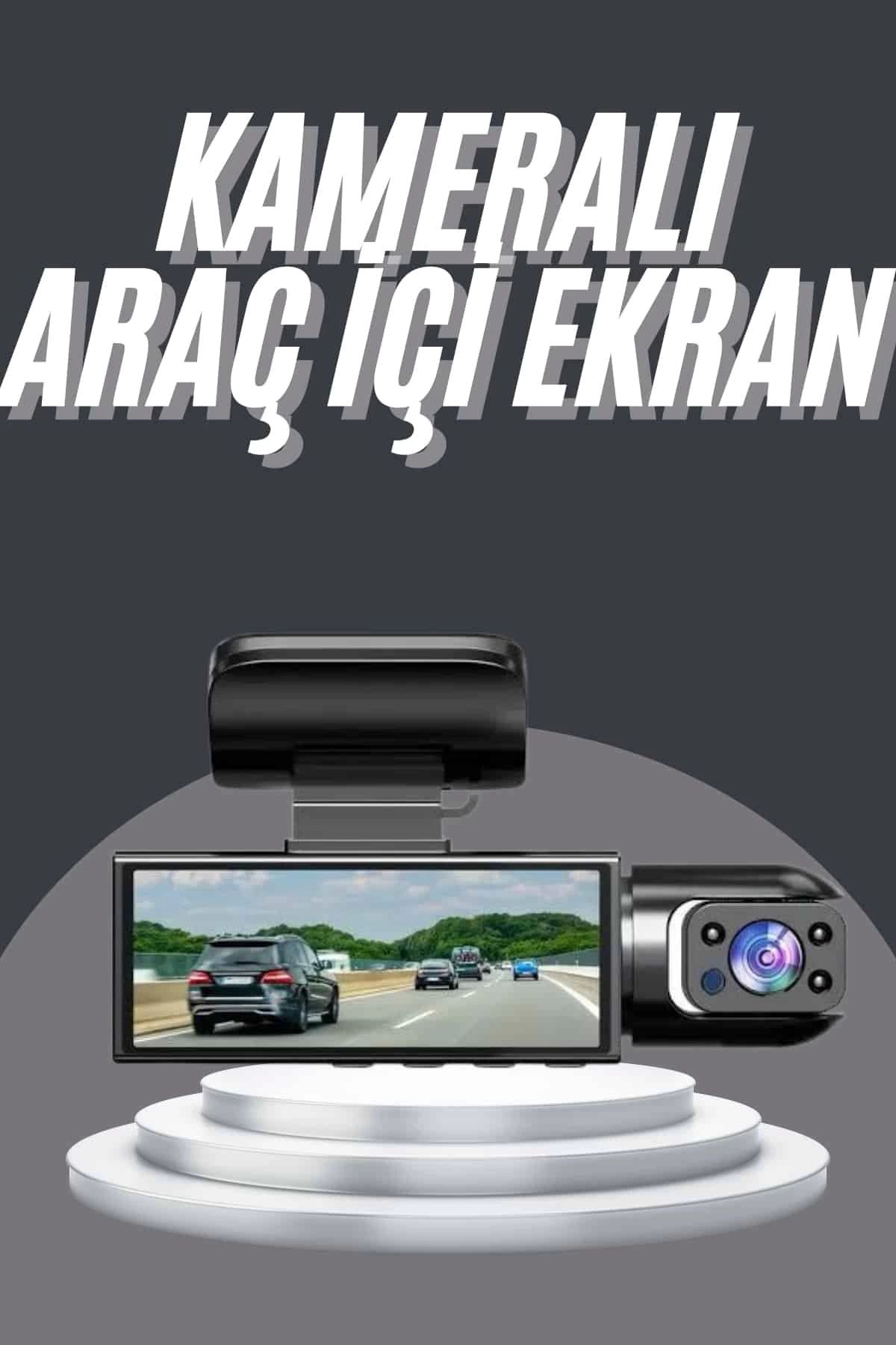 Heez Video ve Fotoğraf Kaydedici Sürüş Kamerası Ön ve Arka Çift Kameralı