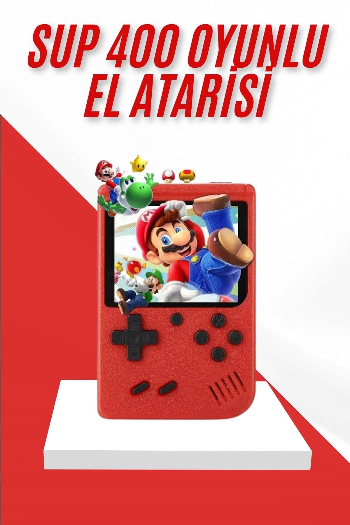 MT29 GİYİM Nostalji Oyunlu Mini Atari Gamebox 400 Oyunlu El Atarisi