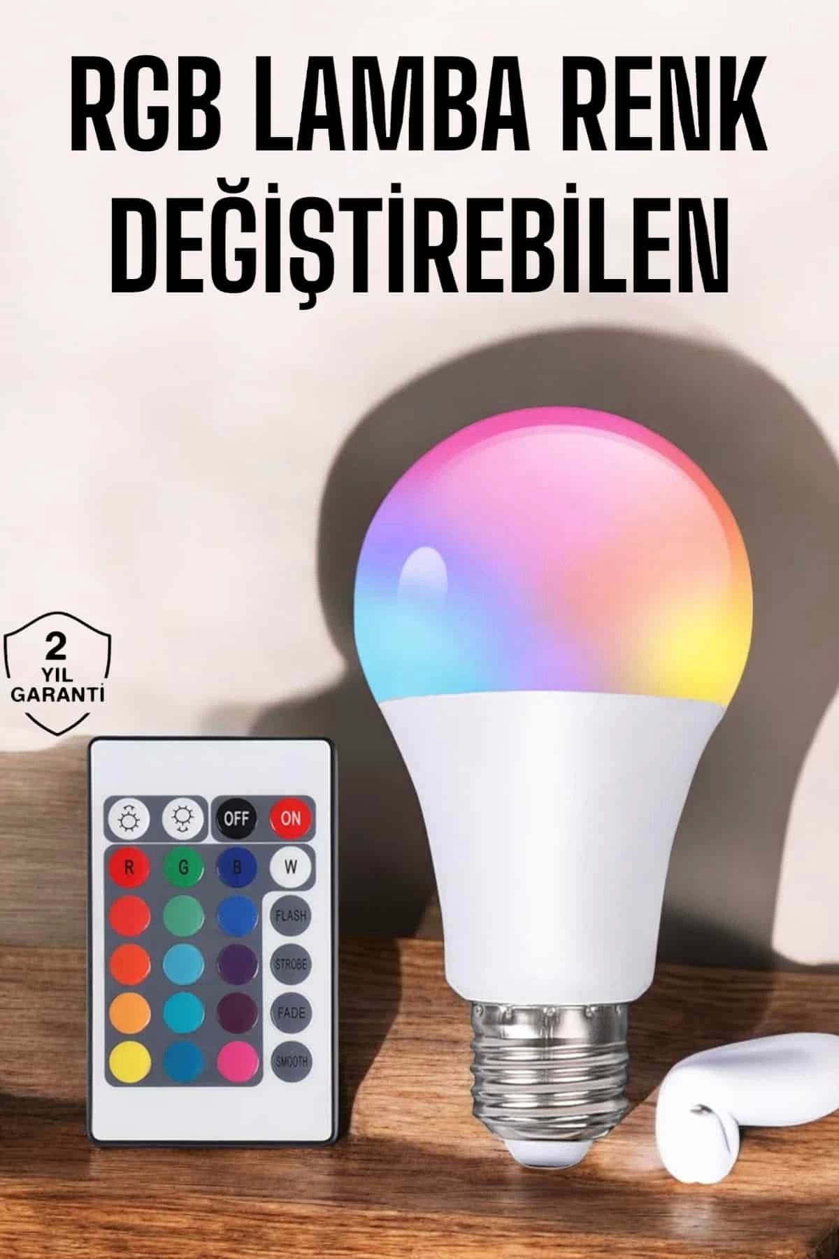 Heez Led Ampul Enerji Dostu RGB Işıklı 100W Led Işık