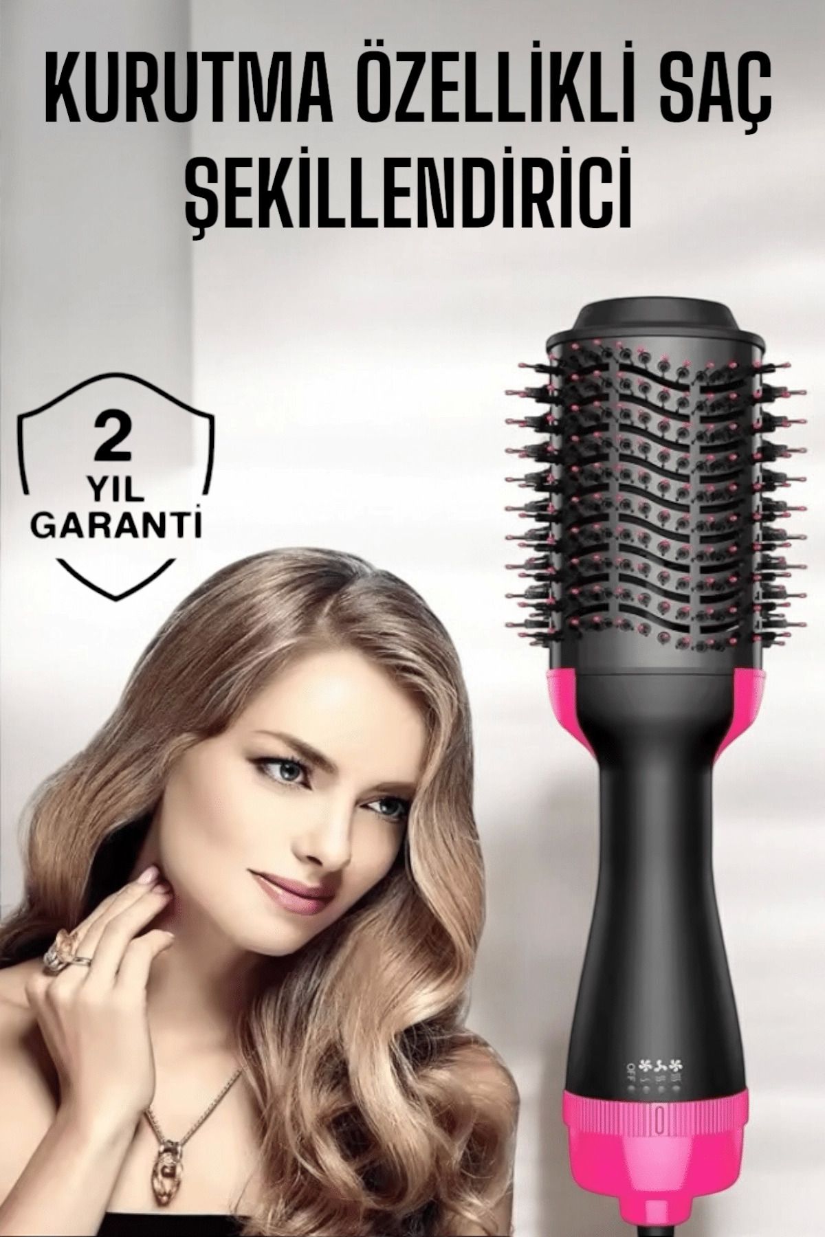 Heez 1200 Watt Gücünde, Negatif İyon Teknolojili, 3 Isı Kademeli Fön Tarağı