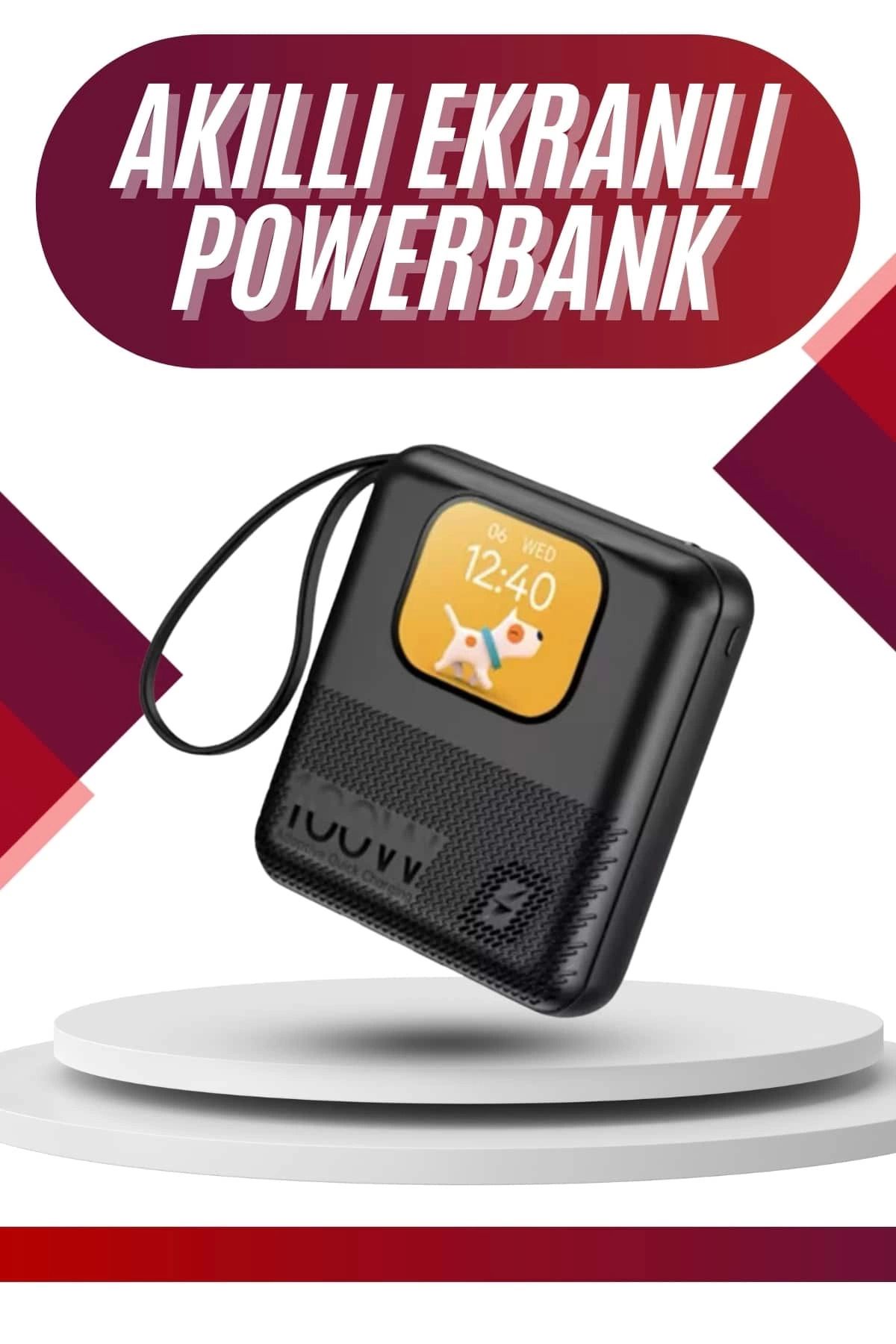 Heez Akıllı Powerbank 10.000 MAH 4 Çıkışlı Taşınabilir Dijital Göstergeli