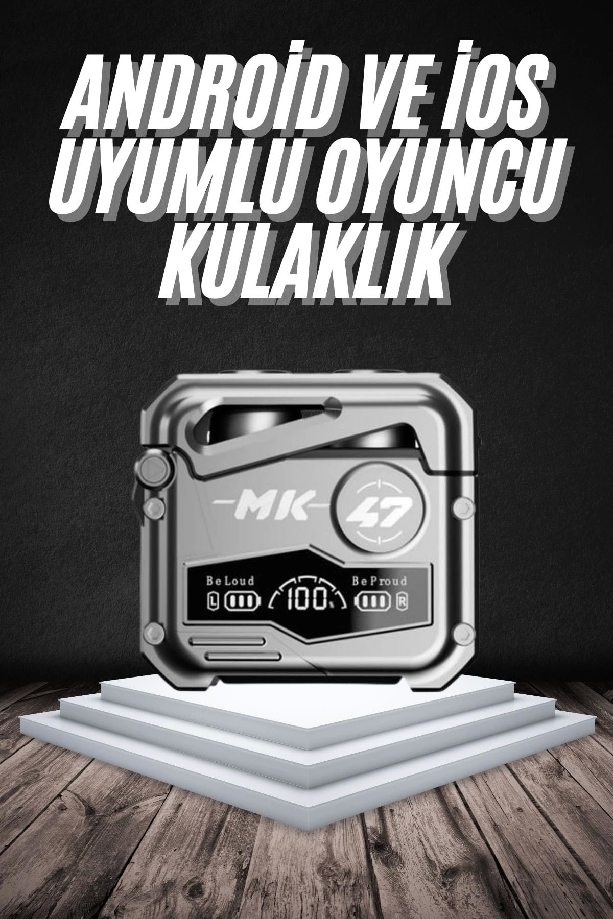 MELFSHOP Bluetooth Kulaklık Dokunmatik Kontrol Tws kablosuz kulaklık Hi-fi Stereo