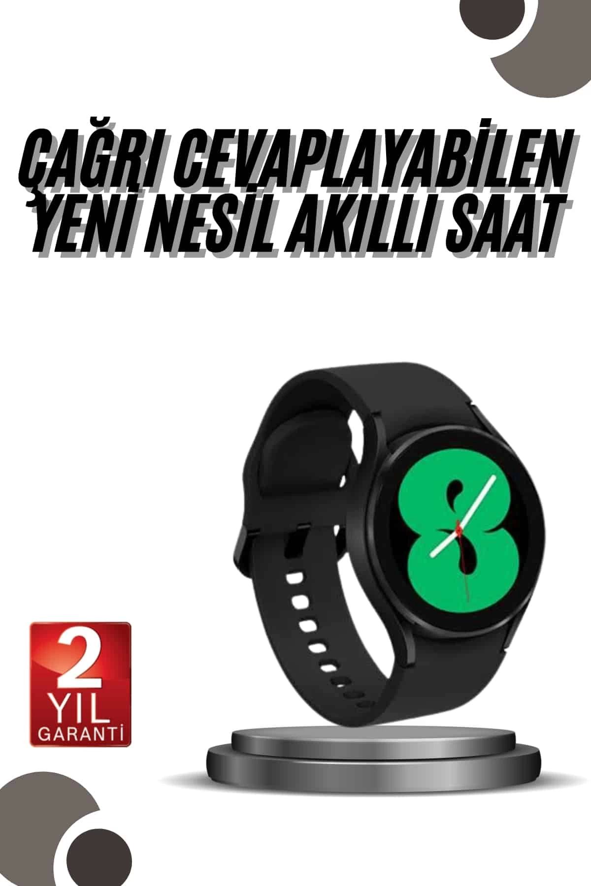 MELFSHOP Akıllı Saat Bluetooth Bağlantılı Yuvarlak Ekran Plastik Kordonlu