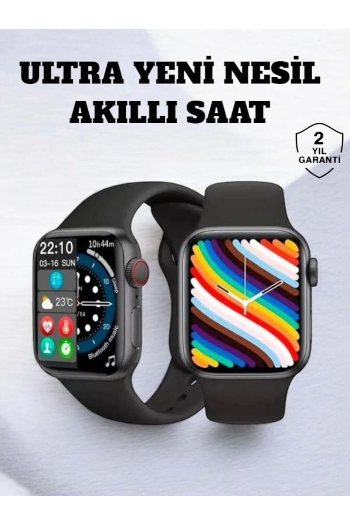 MELFSHOP Akıllı Saat iOS ve Android ile Uyumlu Şık ve Çok Fonksiyonlu