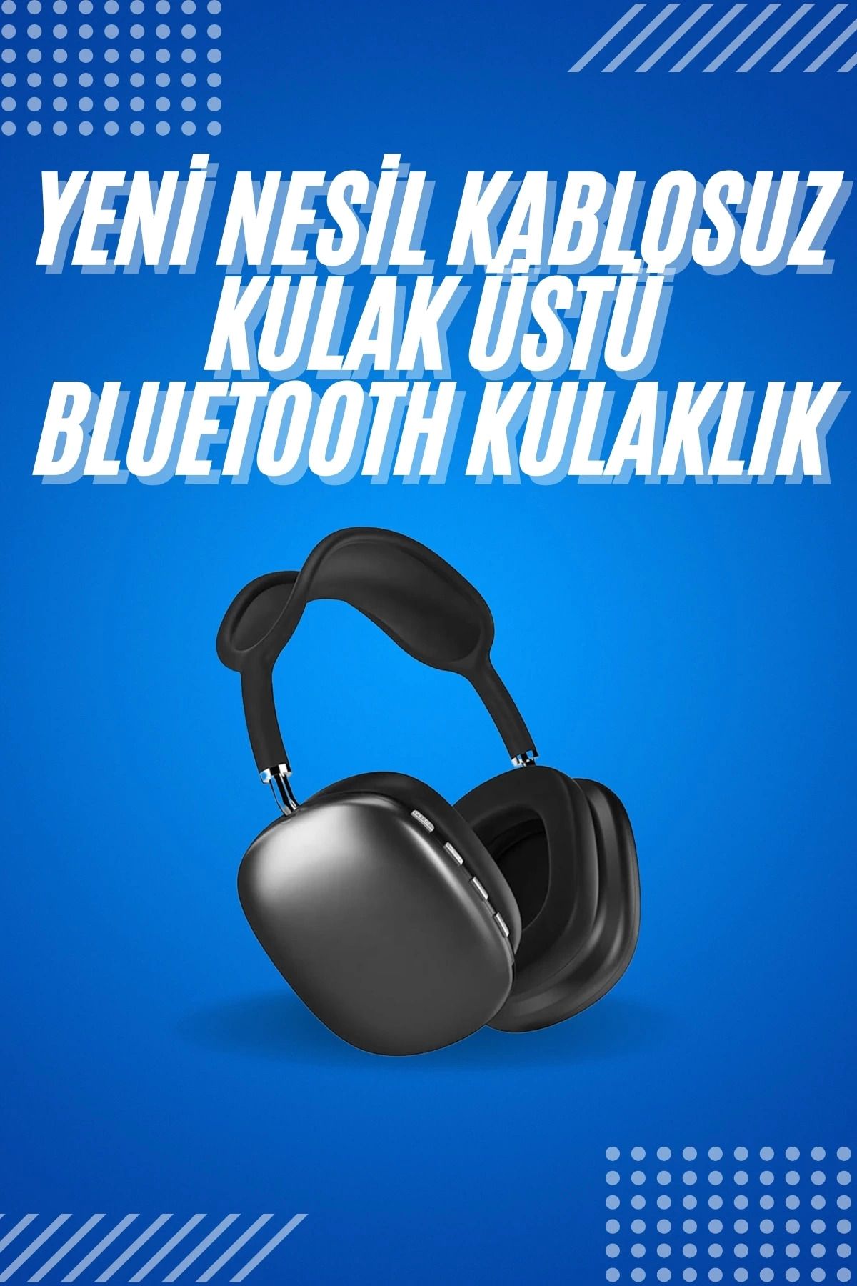 MT29 GİYİM 2025 Model Kulak Üstü Kablosuz Bluetooth Kulaklık Gürültü Azalta Uzun Pil