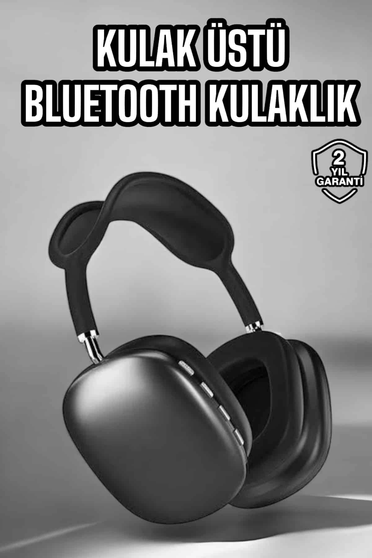 MELFSHOP P9 Plus Kulaklık Siyah Bluetooth Bağlantılı Kulak Üstü Kablosuz