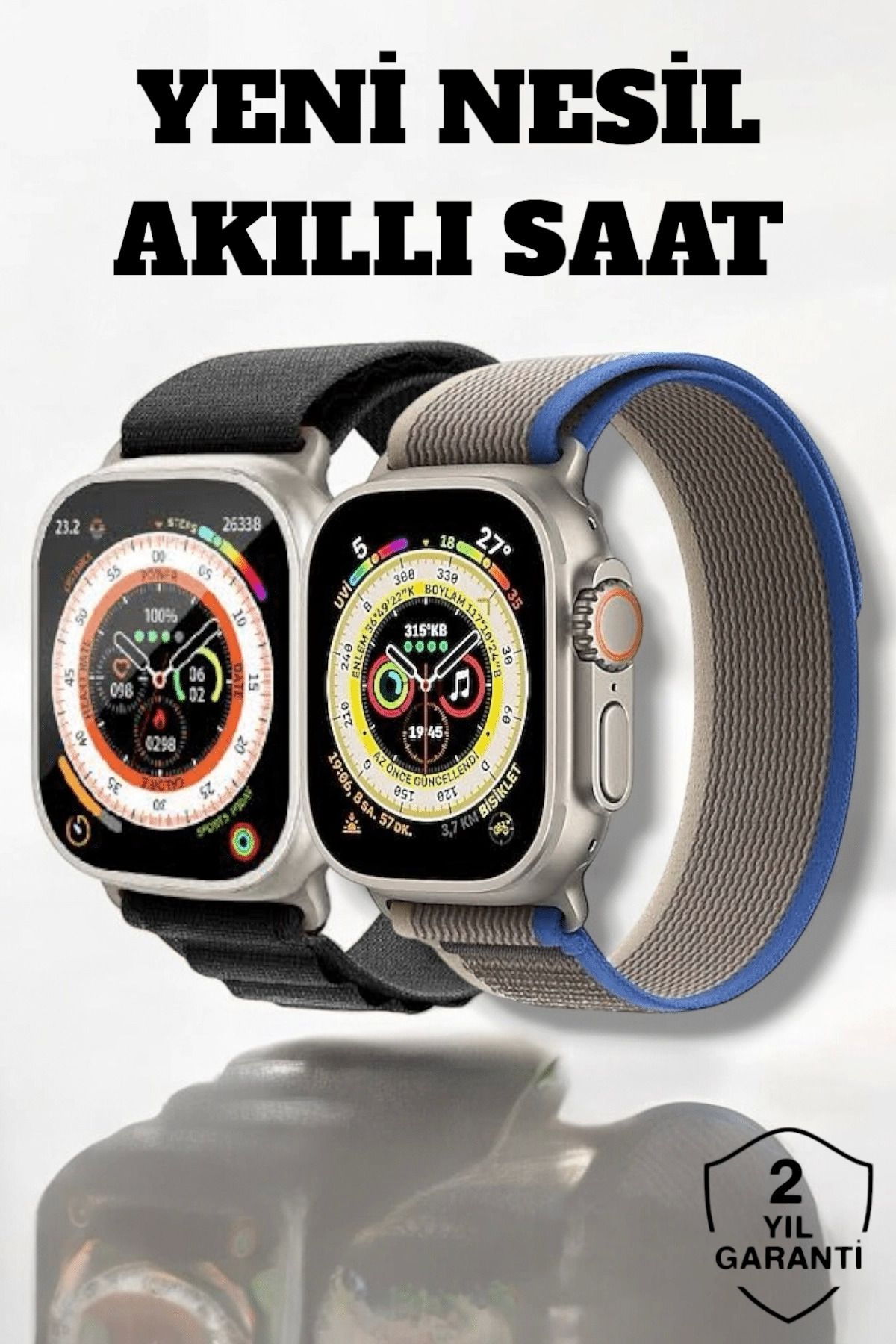 MELFSHOP 49MM Ekranlı, Kan Basıncı ve Adımsayar Özellikli Bluetooth Akıllı Saat