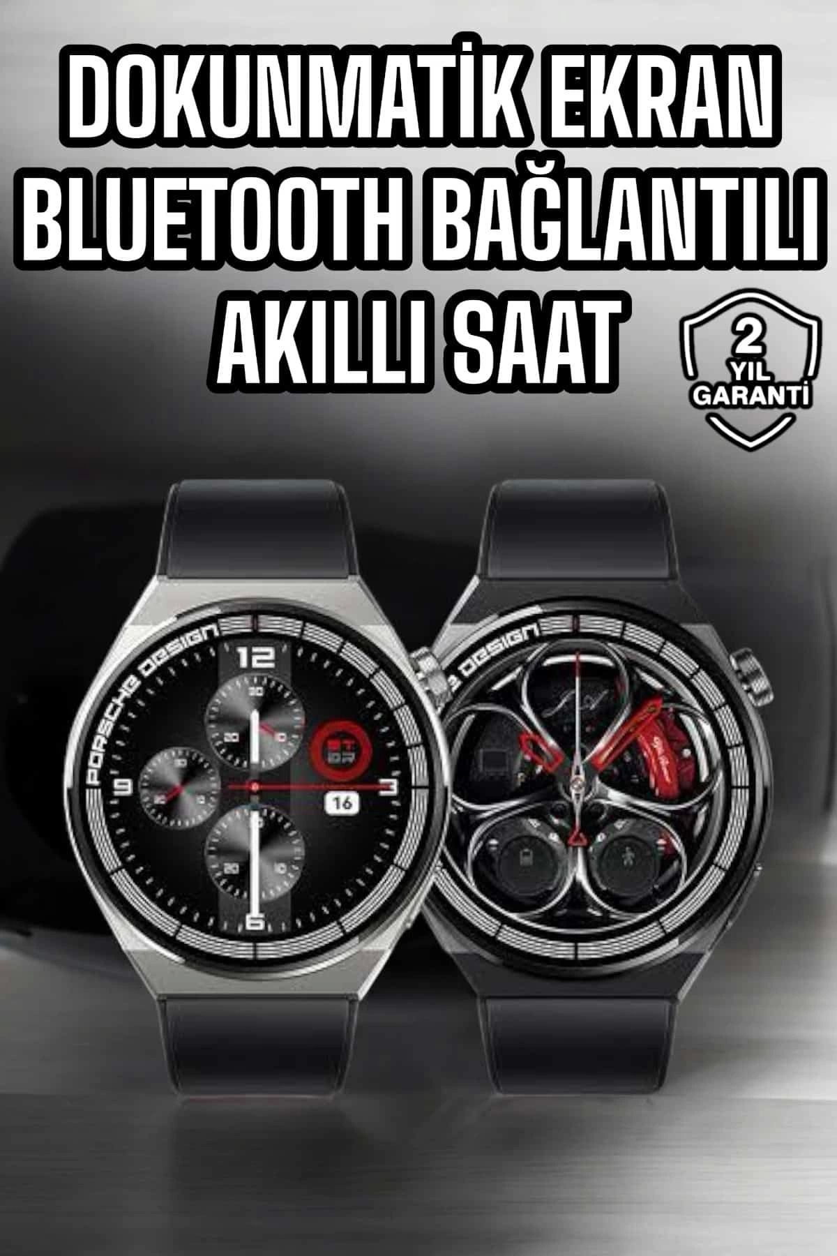 MELFSHOP Akıllı Saat Dokunmatik Ekran Sesli Görüşme ve Bildirim Görme Sağlık Takibi