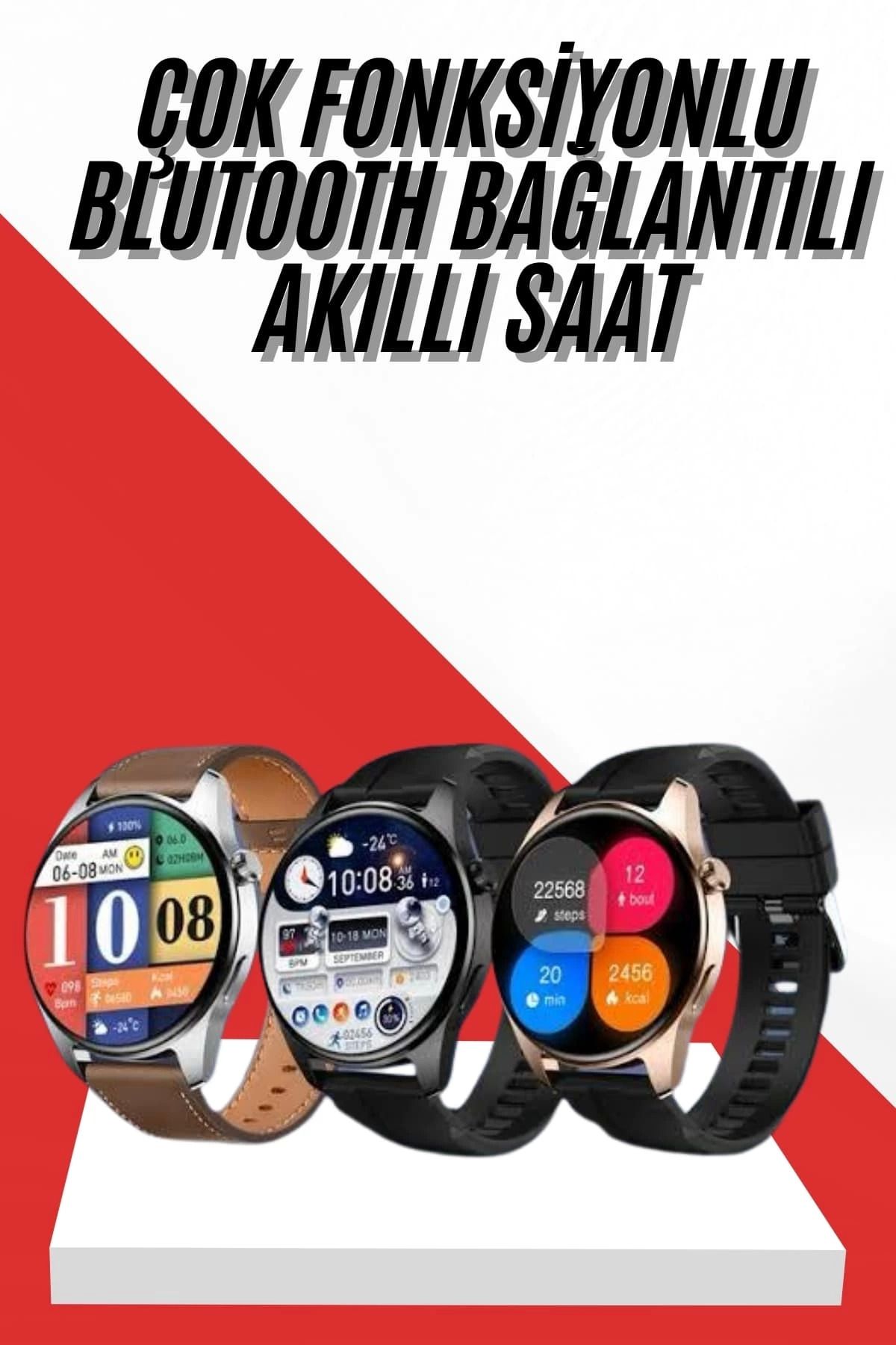 MELFSHOP Yeni Nesil Akıllı Saat 1.5 Inç Amoled Ekran Çağrı Cevaplayabilen