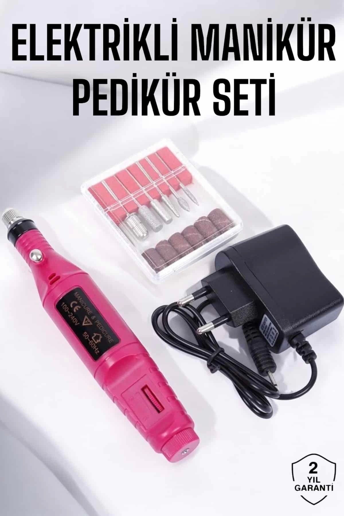 Heez Elektrikli Manikür Pedikür Törpü Seti Protez Tırnak Nasır Temizleyici