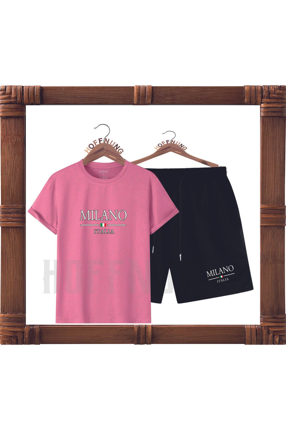 HOFFNUNG Full SHORTS MILANO ITALIA Baskılı oversize 2IPLIK