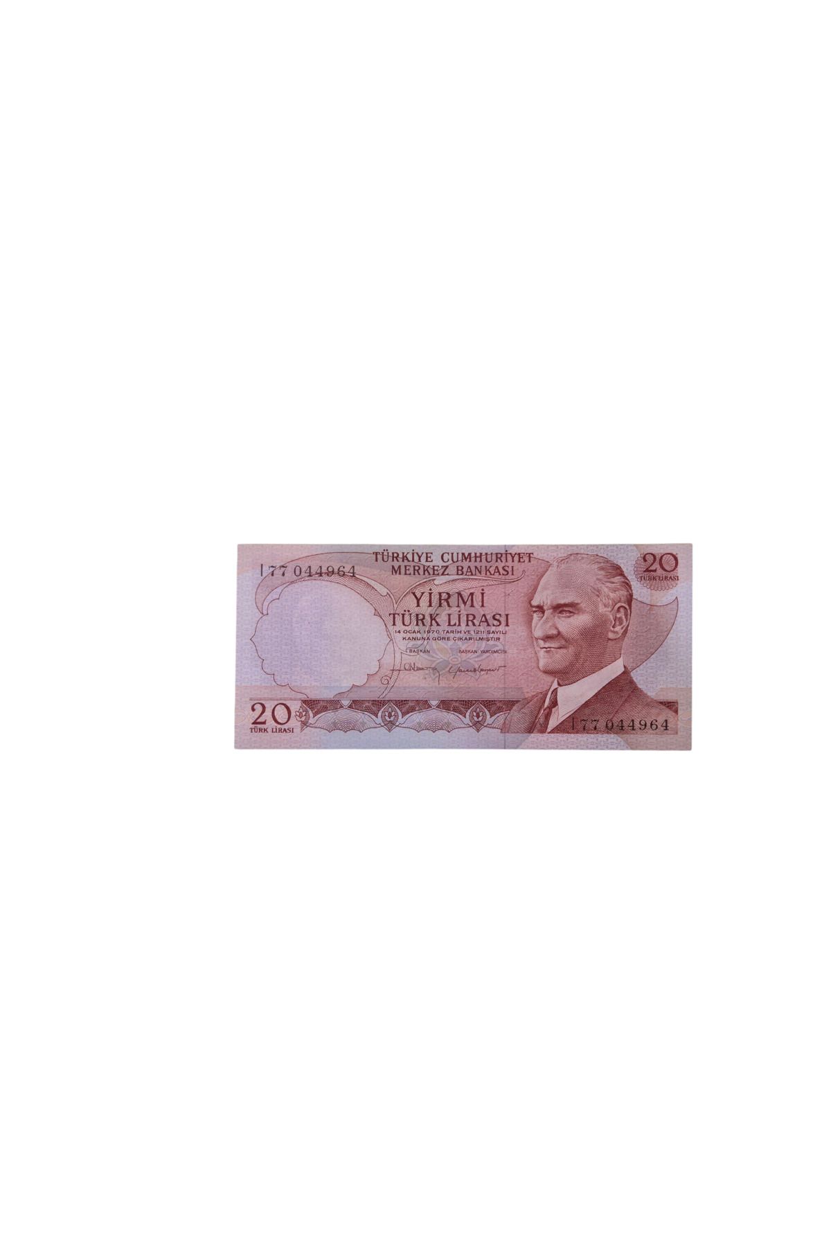 Koleksiyon 6.EMİSYON 20 LİRA ÇİL
