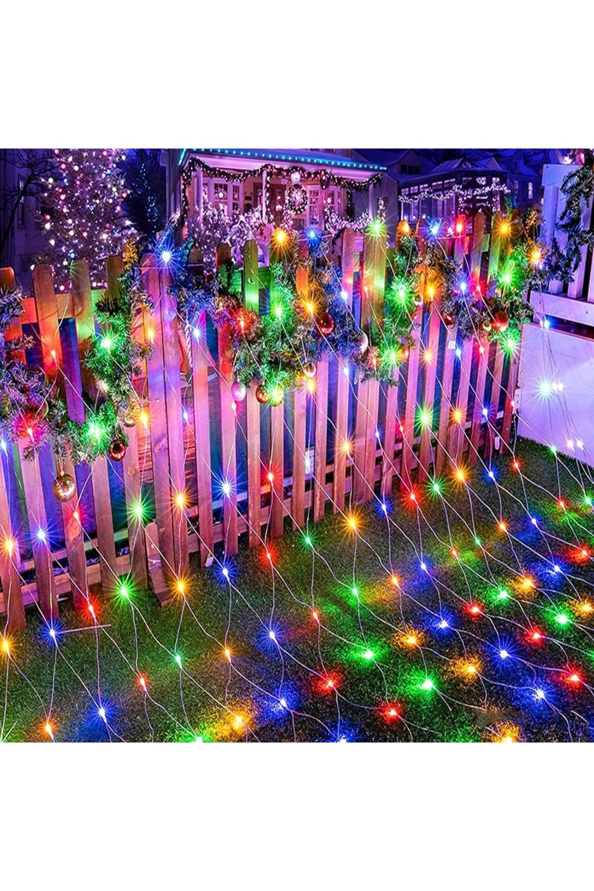 Kuzey YÜKSEK KALİTE RENKLİ AĞ LED IŞIK ÖRÜMCEK AĞI LED IŞIK 2X2 m2 EKLEMELİ ANİMASYONLU MODLU 220 VOLT