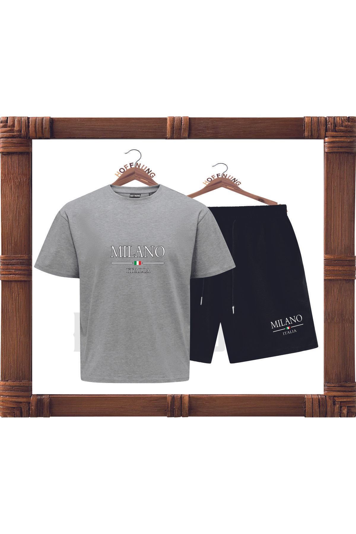 HOFFNUNG Full SHORTS MILANO ITALIA Baskılı oversize 2IPLIK