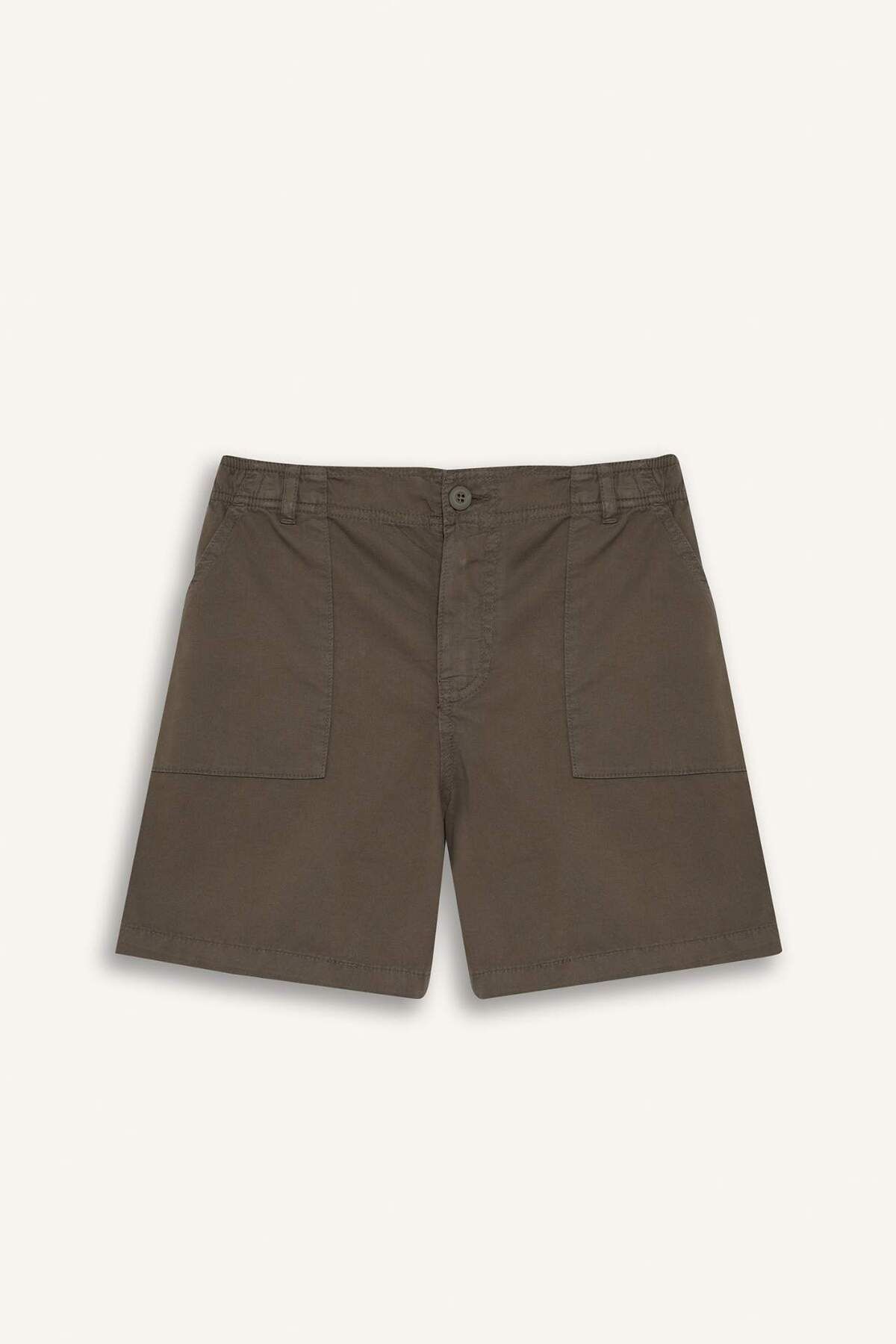 DeFacto Coool Normal Bel Kısa Paça Gabardin Şort F3318AX25SM
