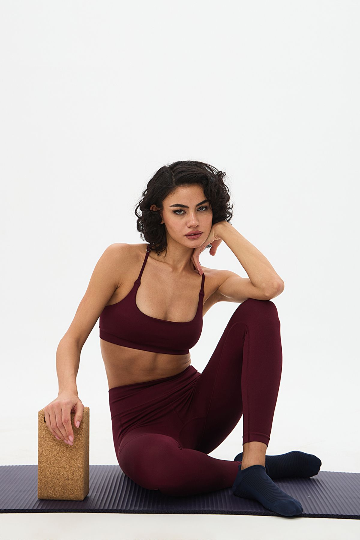 Oishii Aozora Sport Aktif Spor Ayar Askılı Bra Bordo