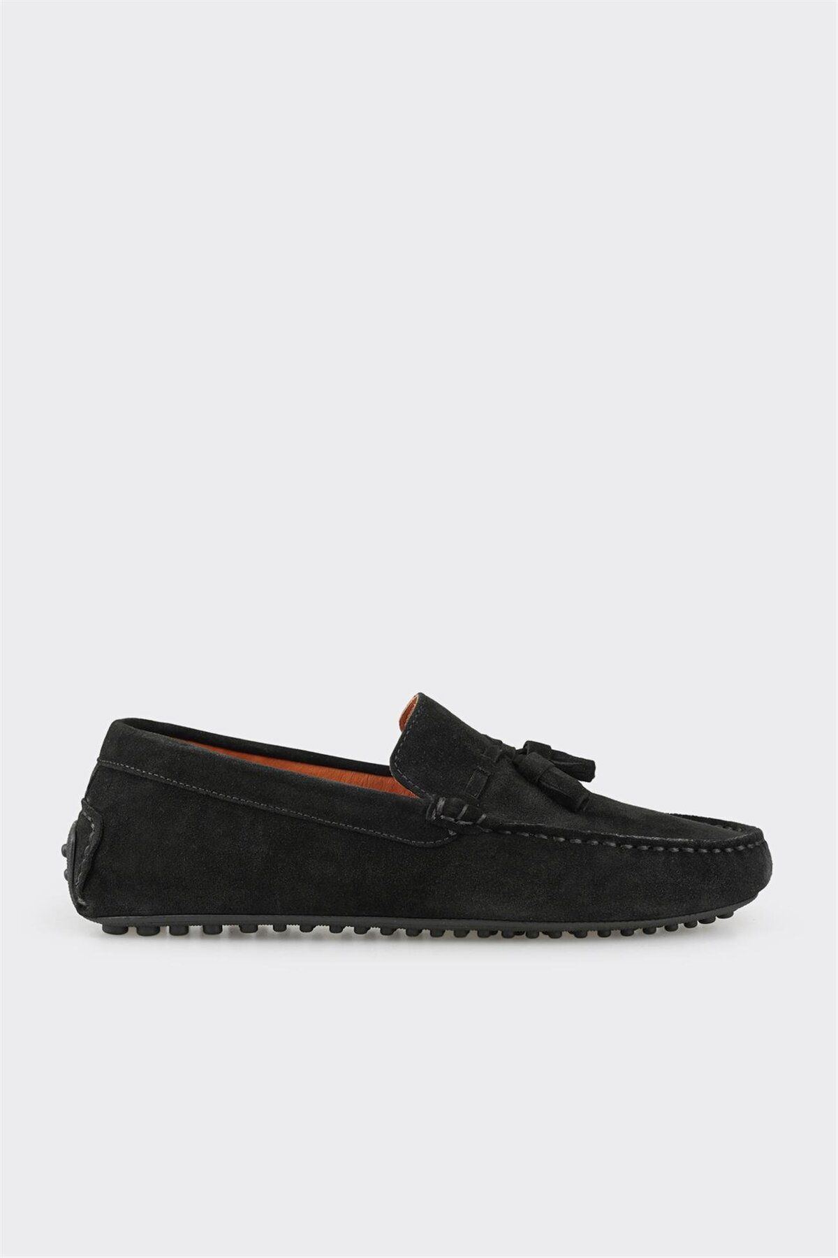 Elle Shoes Siyah Deri Erkek Günlük Ayakkabı