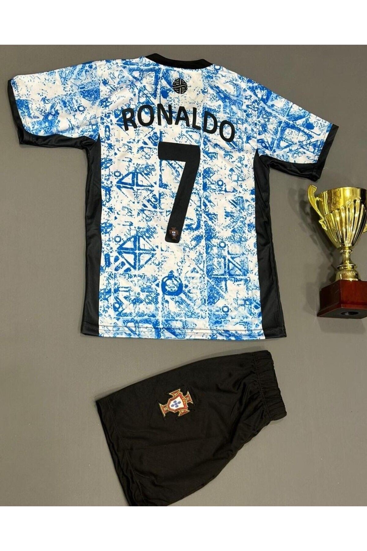 Atlas Global PORTEKİZ 2024-25 YENİ SEZONU CRİSTİANO RONALDO DEPLASMAN ÇOCUK FORMASI 3'LÜ SET