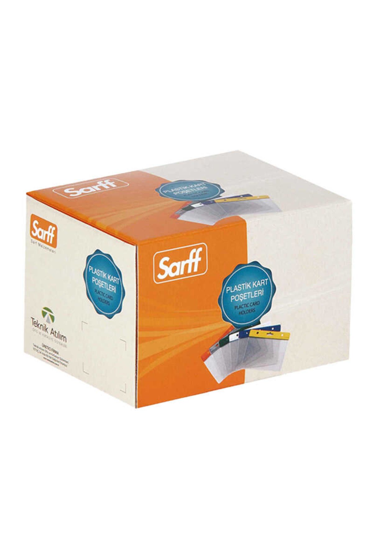 SARFF KART POŞETİ DİKEY ŞEFFAF 7.5x9.5 100 LÜ PAKET