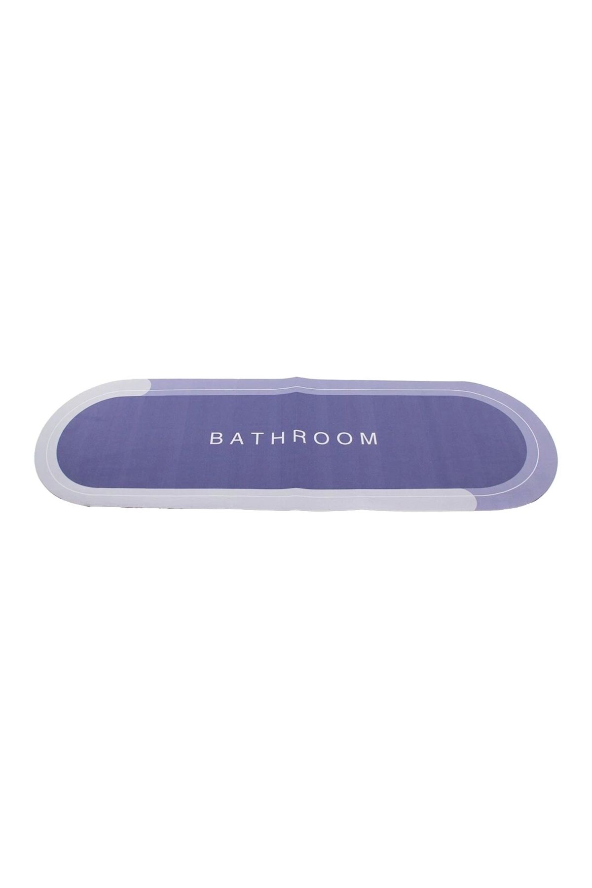 Lenaca Oval Düz Renkli Su Emici - Sihirli Banyo Paspası Elastik 116 X 37.5cm