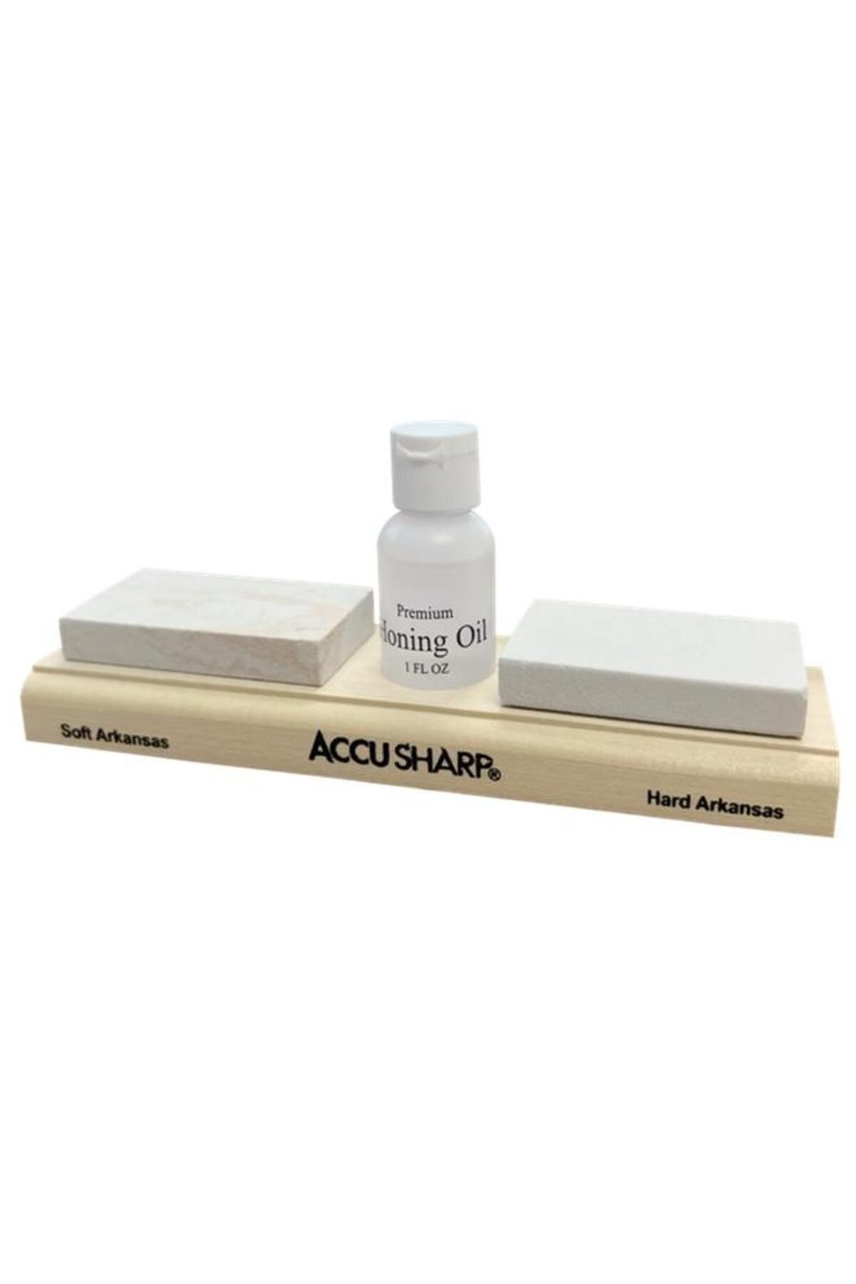 Generic-مجموعة شحذ السكاكين AccuSharp سهلة الاستخدام مع حجرين للشحذ وزيت الشحذ، متعددة الألوان (متعددة الألوان) 3