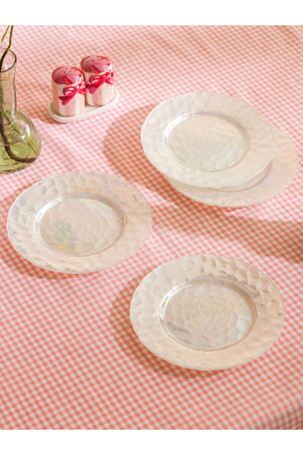 LC Waikiki LCW HOME Renksiz 4 Parça Cam Pasta Tabağı Seti 4'lü 21 cm
