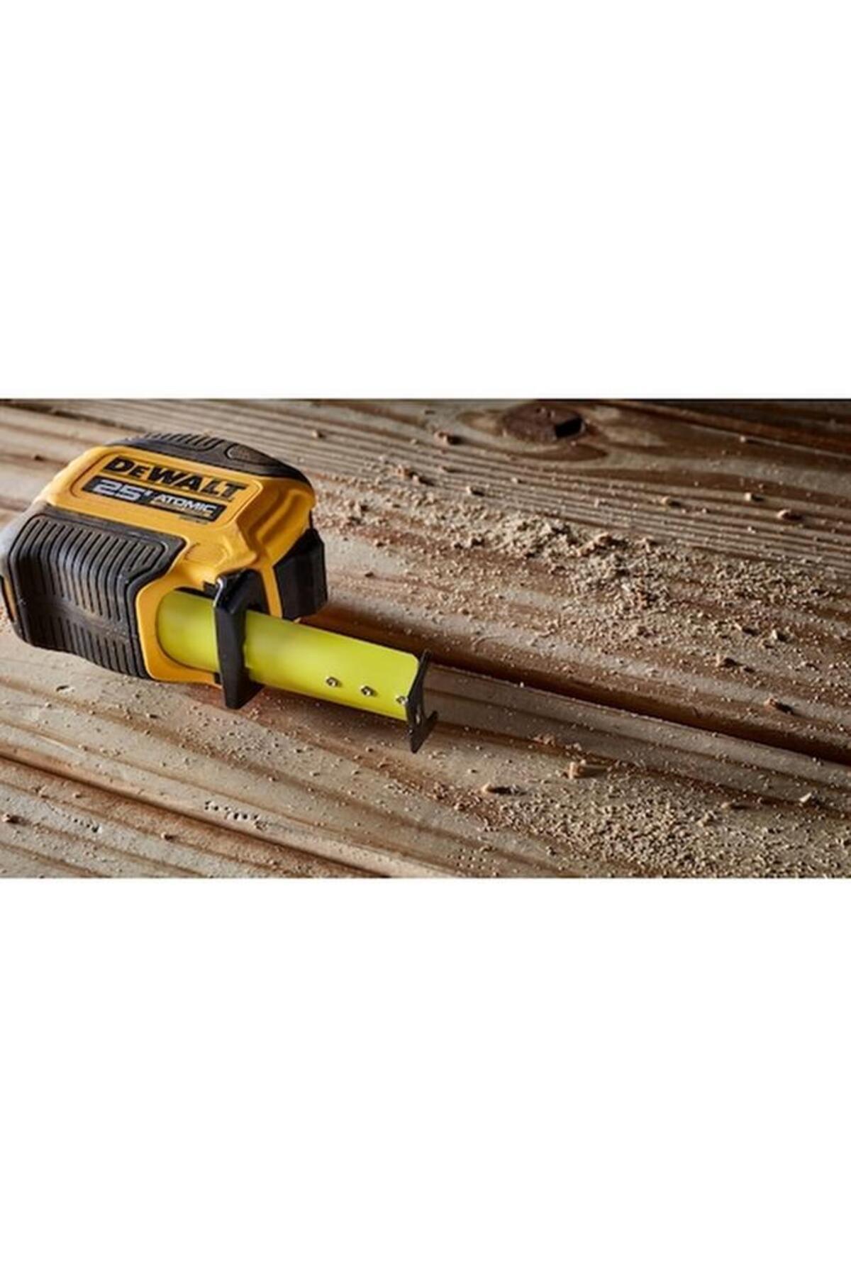 Generic-DEWALT Atomic Compact Series Measuring Tape Yellow and Black 25ft DWHT38125S 6