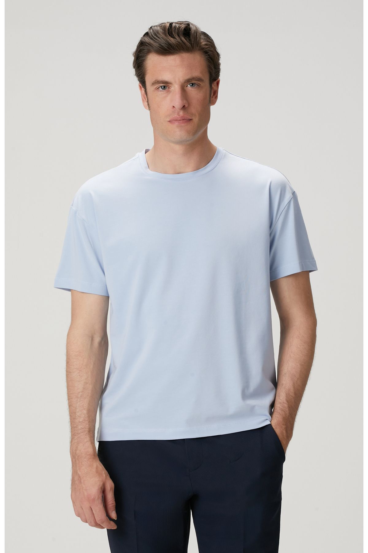 Network Açık Mavi Pima Suprem T-shirt