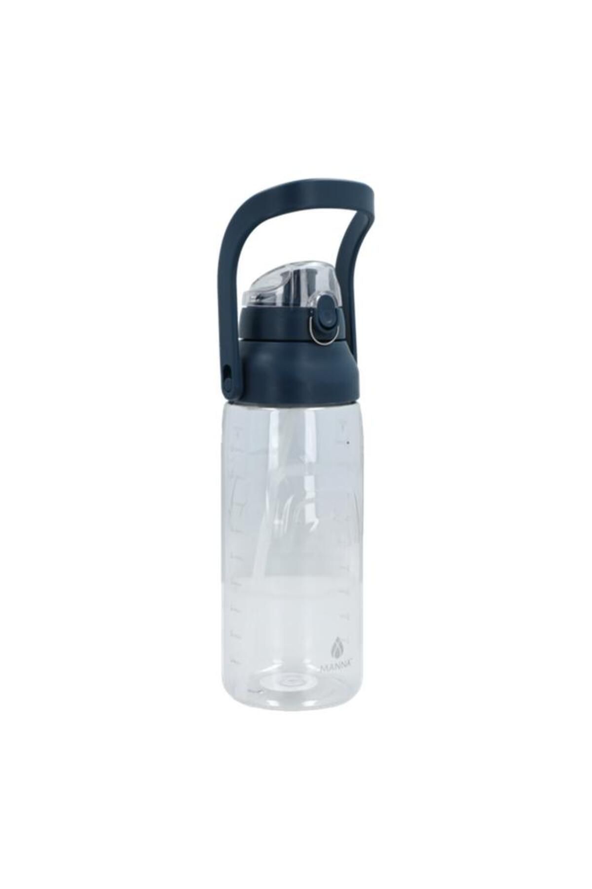 Generic-MANNA Chugger XL BPA-Free Water Bottle with Handle Clear and Dark Blue 2 Liter 5