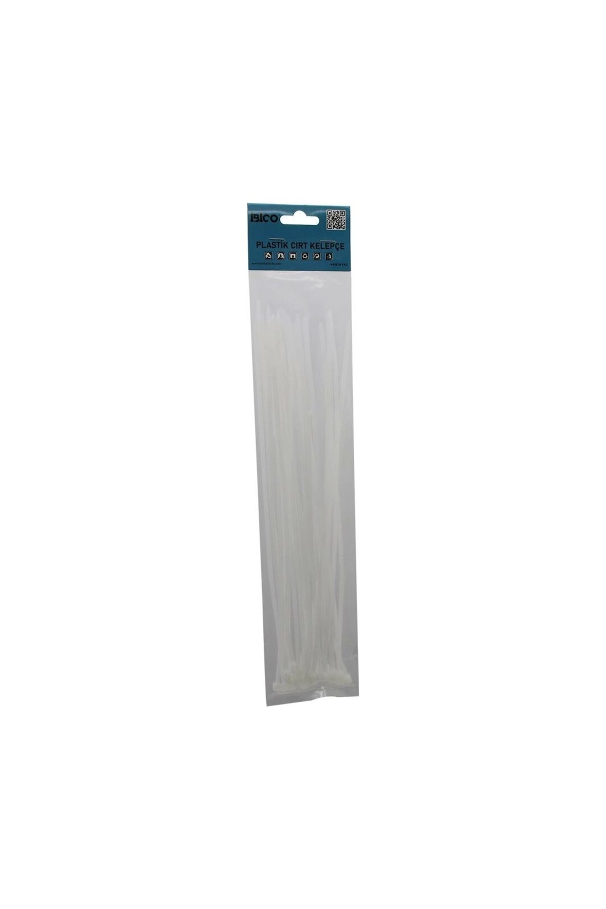 Lenaca 25pcs Beyaz 3.6x300mm Plastik Cırt Kelepçe