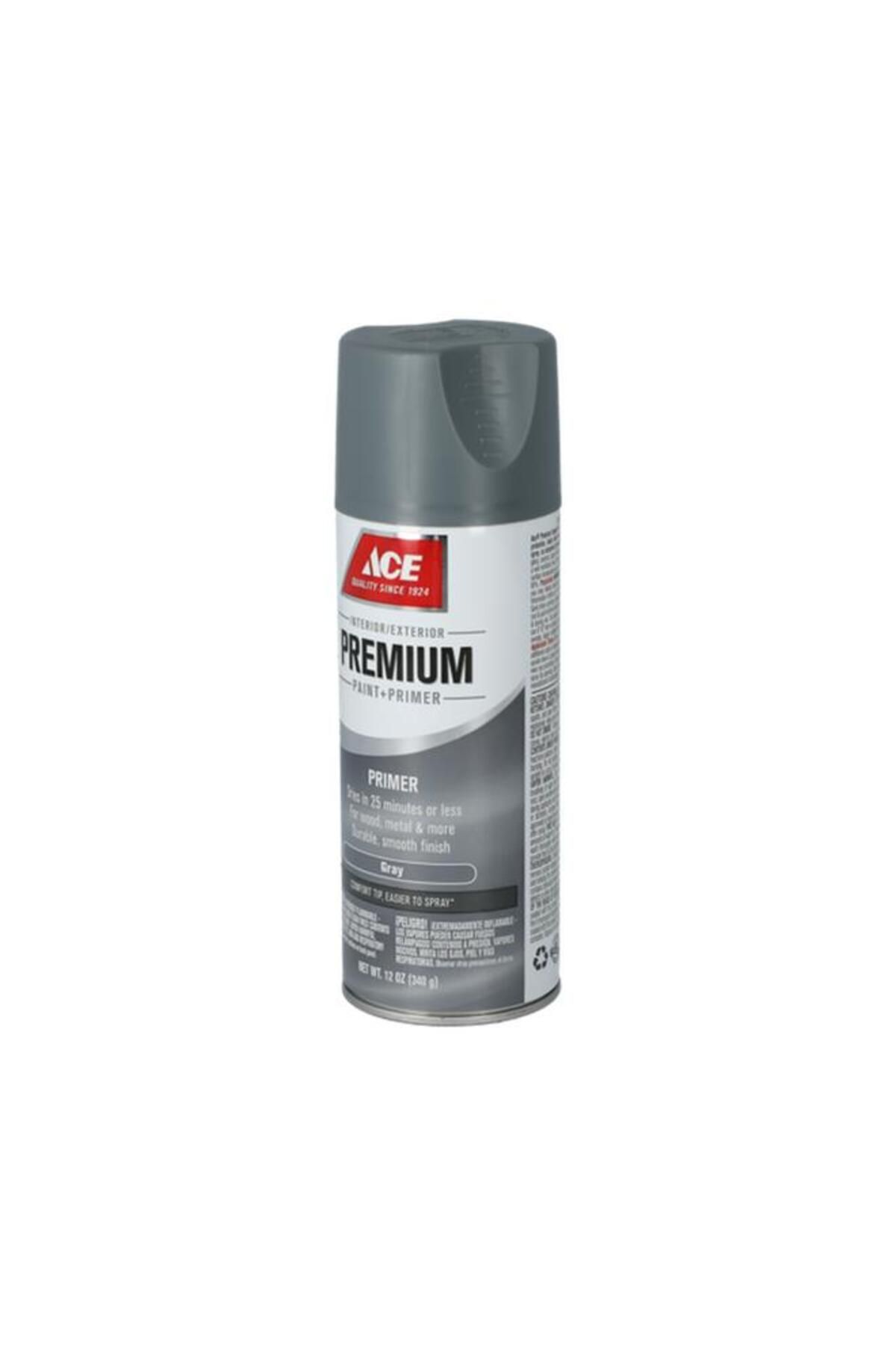 Generic-ACE Premium Quick Drying and Superb Coverage Smooth Enamel Primer Spray Paint Grey 12oz 3