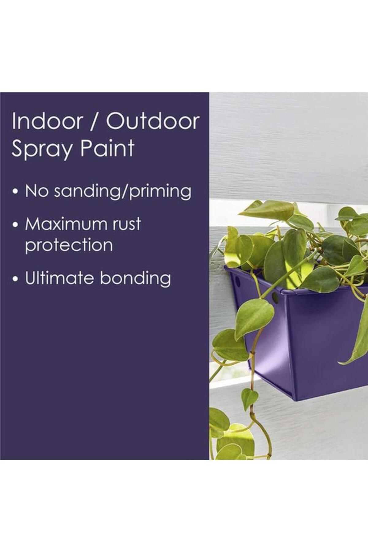 Generic-KRYLON Rust Resistant Fusion All-In-One Spray Paint and Primer Gloss Purple 12oz K02719007 4