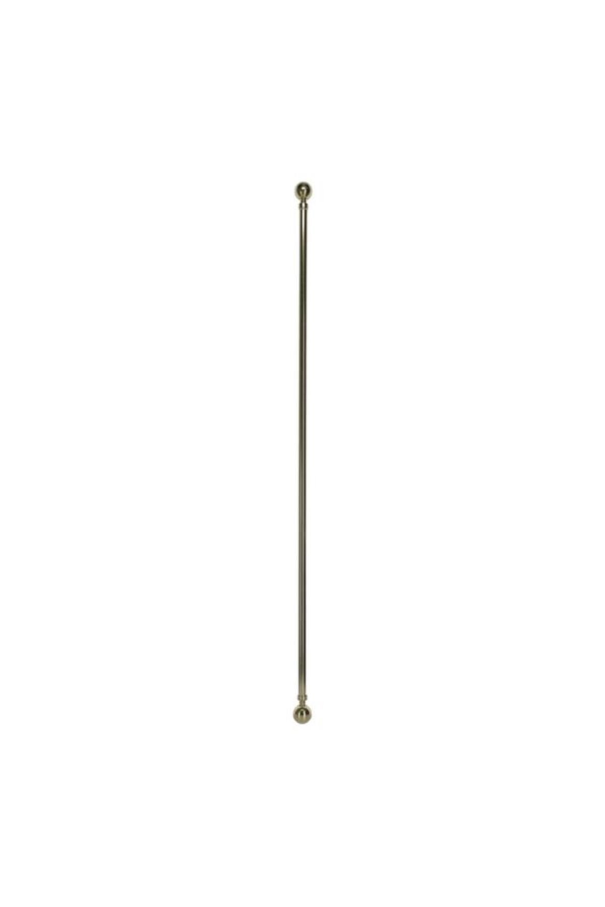 Generic-Micasa 25/28mm Durable High Quality Long Lasting Sturdy Curtain Rod Gold 160-310cm 4