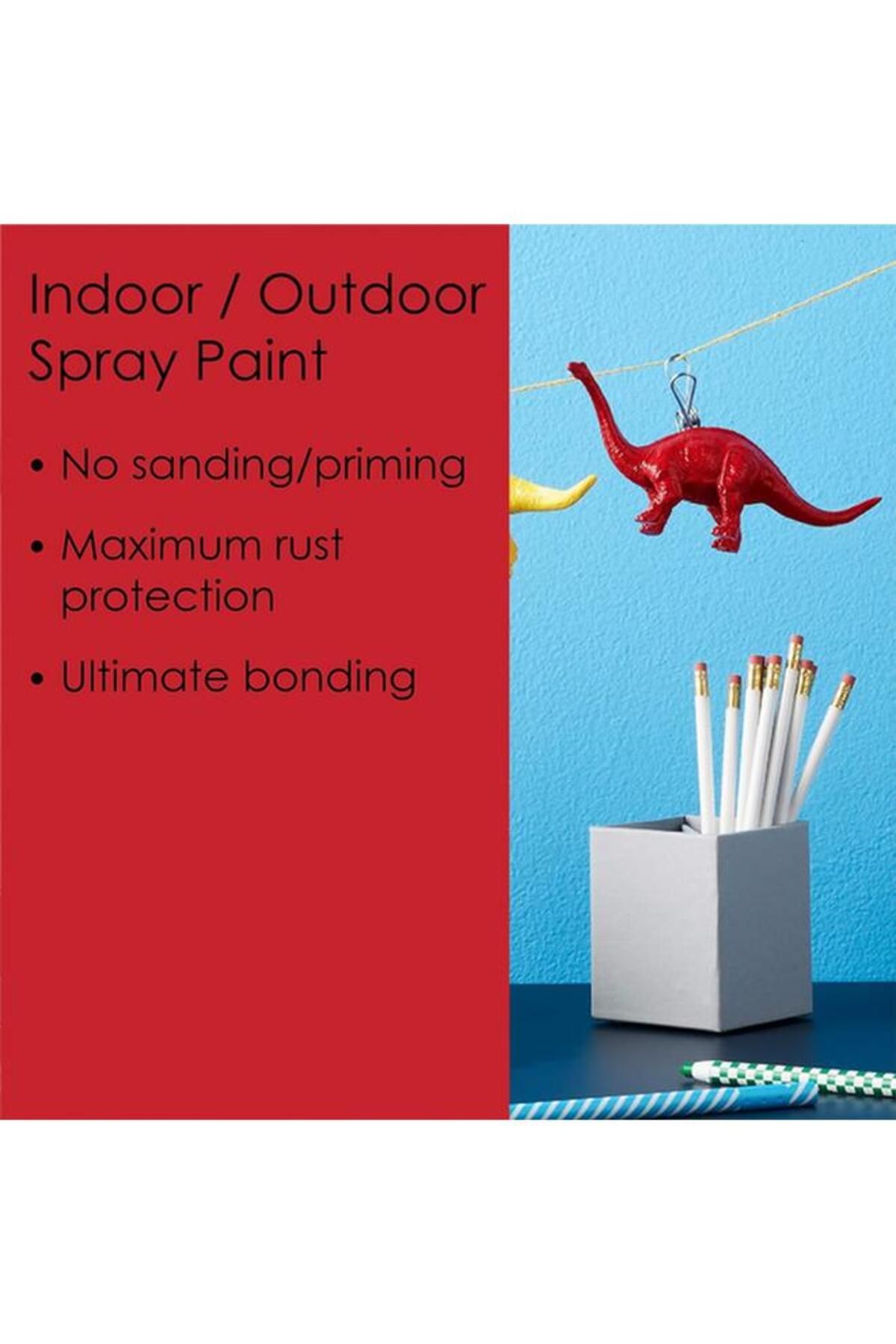 Generic-KRYLON Fusion All-In-One Spray Paint and Primer Gloss Red Pepper 12oz K02720007 4