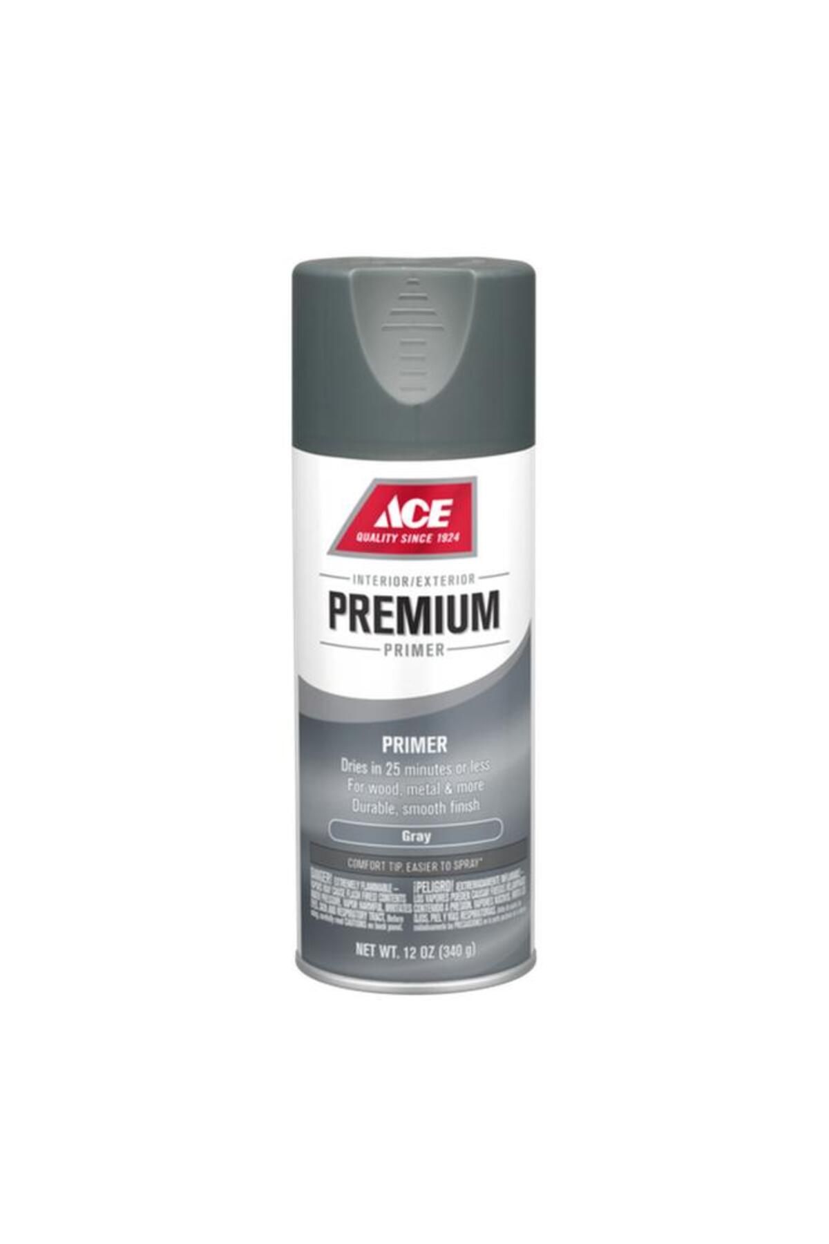Generic-ACE Premium Quick Drying and Superb Coverage Smooth Enamel Primer Spray Paint Grey 12oz 1