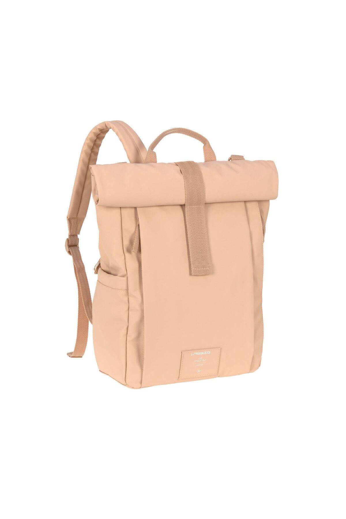 Lassig Rolltop Up Bebek Bakım Sırt Çantası Peach Rose